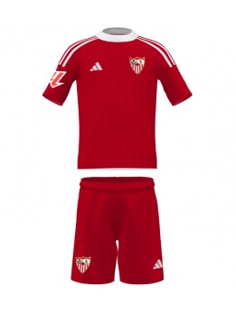 Sevilla Replika Borta Kläder Barn 2025-26 Kortärmad (+ byxor)